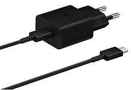 Сетевое зарядное устройство Samsung Original 15W Adapter USB-C + USB C-C Cable Black (EP-T1510XBEGRU) - миниатюра 7