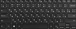 Клавіатура для ноутбуку Dell XPS 15 9550 без рамки чорна