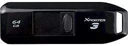 Флешка Patriot 64 GB Xporter 3 USB 3.2 Black (PSF64GX3B3U) - миниатюра 2