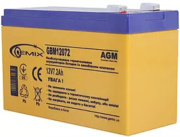 Аккумуляторная батарея Gemix 12V 7.2AH (GBM12072) AGM - миниатюра 2
