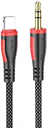 Аудио кабель Borofone BL14 Aux mini Jack 3.5 mm - Lightning M/M Cable 1 м black