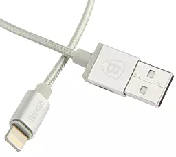 Кабель USB Baseus Simple Version of AntiLa Series MFI Silver - миниатюра 2