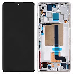 Дисплей Xiaomi Poco F4 GT с тачскрином и рамкой, оригинал, Silver