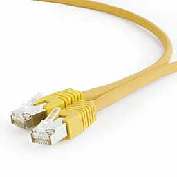 Патч-корд RJ-45 0.25м Cablexpert Cat. 6a S/FTP CU LSZH 50u жёлтый (PP6A-LSZHCU-Y-0.25M)