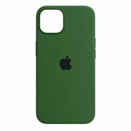 Чехол Silicone Case Full для Apple iPhone 15 Pro Virid Green