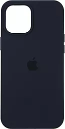 Чохол Silicone Case Full для Apple iPhone 12, iPhone 12 Pro Midnight Blue