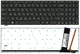 Клавиатура для ноутбука Asus N56 / N56V с подсветкой (Light) No Frame