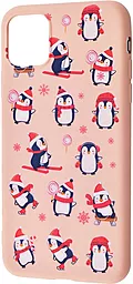 Чехол Wave Fancy Penguins Apple iPhone 12 Mini Pink Sand