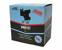 Кронштейн для телевизора KSL WM01ET-W черный - миниатюра 3