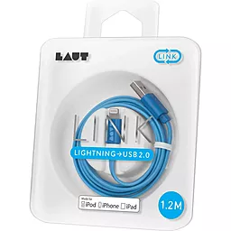 Кабель USB Laut USB Lightning  Blue (LAUT_LK_LTN1.2_BL) - миниатюра 2