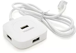 USB хаб VEGGIEG 4-in-1 white (V-U2408)