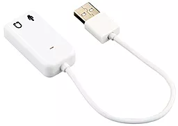 Внешняя звуковая USB карта SCS USB 2.0 Virtual 2.1 Channel Audio Effect 7.1 3D Sound Card Adapter - миниатюра 2