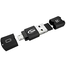 Флешка Team 8GB M141 Black USB 2.0 OTG (TUSDH8GCL1036) - миниатюра 3