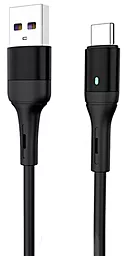 Кабель USB SkyDolphin S06T LED Smart Power USB Type-C Cable Black (USB-000557)