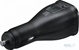 Автомобильное зарядное устройство с быстрой зарядкой Samsung 2XUSB 2A Car Charger Black (EP-LN920/HC) - миниатюра 3