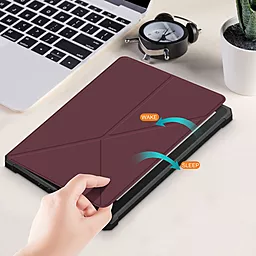 Чехол для планшета BeCover Ultra Slim Origami для Amazon Kindle Paperwhite 11th Gen. 2021 Red Wine (707222) - миниатюра 6