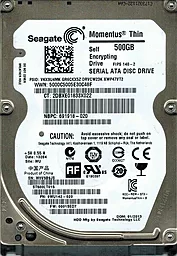 Жесткий диск для ноутбука Seagate Momentus Thin 500GB 2.5" (ST500LT015_)