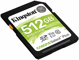 Карта памяти Kingston SDXC 512GB Canvas Select Plus Class 10 UHS-I U3 V30 (SDS2/512GB) - миниатюра 2