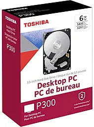 Жесткий диск Toshiba P300 6 TB (HDWD260EZSTA) - миниатюра 3