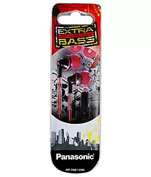 Навушники Panasonic RP-HBE125ME-K Red - мініатюра 4