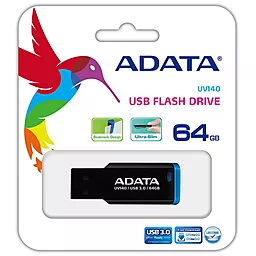 Флешка ADATA 64GB UV140 Black-Blue USB 3.0 (AUV140-64G-RBE) - миниатюра 5