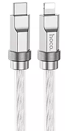 Кабель USB PD Hoco U113 Silicone Solid 20W USB Type-C - Lightning Cable Silver