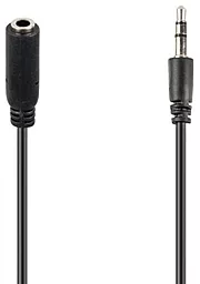 Аудио удлинитель PowerPlant mini Jack 3.5mm M/F 1 м black (KD00AS1264)