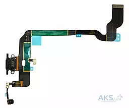 Нижний шлейф Apple iPhone XS с разъемом зарядки и микрофоном Space Gray - миниатюра 2