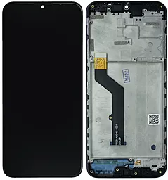 Дисплей Motorola Moto E7 Plus (XT2081, XT2081-2) с тачскрином и рамкой, оригинал, Black
