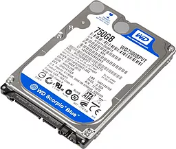 Жесткий диск для ноутбука Western Digital Scorpio Blue 750 GB 2.5 (WD7500BPVT) - миниатюра 2