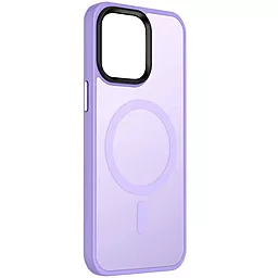 Чехол Epik Metal Buttons with MagSafe Colorful для Apple iPhone 13 Lilac