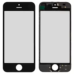 Корпусне скло дисплея Apple iPhone 5 (з OCA плівкою) with frame Black