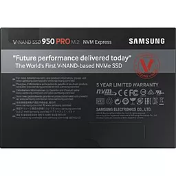Накопичувач SSD Samsung 950 PRO 256 GB M.2 2280 (MZ-V5P256BW) - мініатюра 8