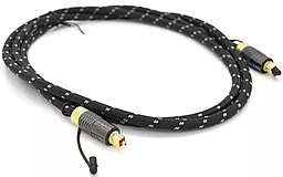 Аудіо кабель VEGGIEG TS07-1.5 Optical Toslink M/M cable 1.5 м black (YT-TS07-1.5)