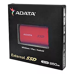 SSD Накопитель ADATA SE730 IP68 250 GB (ASE730-250GU31-CRD) Metal Red - миниатюра 7