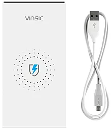 Повербанк Vinsic VSPB208 Qi Wireless Charger 12000 mAh White - миниатюра 6
