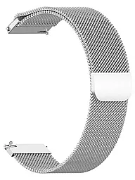 Змінний ремінець для розумного годинника BeCover Milanese Style для Xiaomi Amazfit Bip Lite/Bip S Lite/GTR 42mm/GTS/GTS 3/GTS 2 mini/ Mobvoi TicWatch S2/TicWatch E (20mm) Silver (707683)