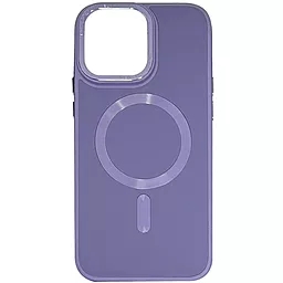 Чехол Epik Bonbon Leather Metal Style with MagSafe для Apple iPhone 14 Lavender