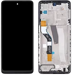 Дисплей Motorola Moto G51 5G (XT2171) с тачскрином и рамкой, оригинал, Black