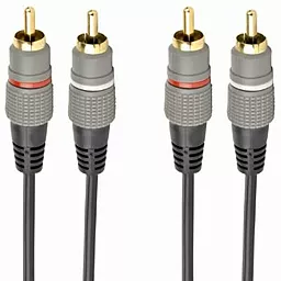 Аудіо кабель Cablexpert 2xRCA M/M Cable 2.5 м gray (CCAP-202-2.5M)