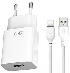 Сетевое зарядное устройство XO L99 2.4A + USB-С Cable White