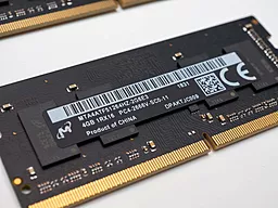 Оперативная память для ноутбука Micron SoDIMM 4GB DDR4 2666 MHz OEM (MTA4ATF51264HZ-2G6E3) - миниатюра 2