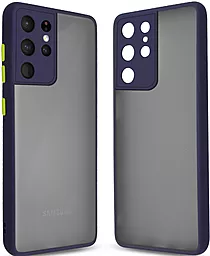 Чехол MAKE Frame Samsung G998 Galaxy S21 Ultra Blue (MCMF-SS21UBL)