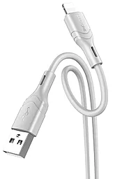 Кабель USB Borofone BX99 12w 2.4a Lightning cable gray - миниатюра 2