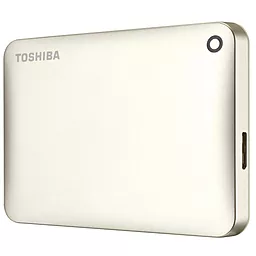 Внешний жесткий диск Toshiba 2.5" 2TB Canvio Connect II Satin gold (HDTC820EC3CA) - миниатюра 3