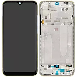 Дисплей Xiaomi Mi A3, Mi CC9e с тачскрином и рамкой, оригинал, Silver
