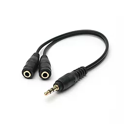 Аудио разветвитель PowerPlant mini Jack 3.5mm M/2xF black (KD00AS1263)