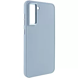 Чехол Epik TPU Bonbon Metal Style для Samsung Galaxy S21 FE Mist blue