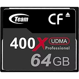 Карта памяти Team Compact Flash 64GB 400X UDMA (TCF64G40001)