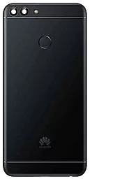 Задняя крышка корпуса Huawei P Smart / Enjoy 7s со сканером отпечатка пальца и стеклом камеры Original Black